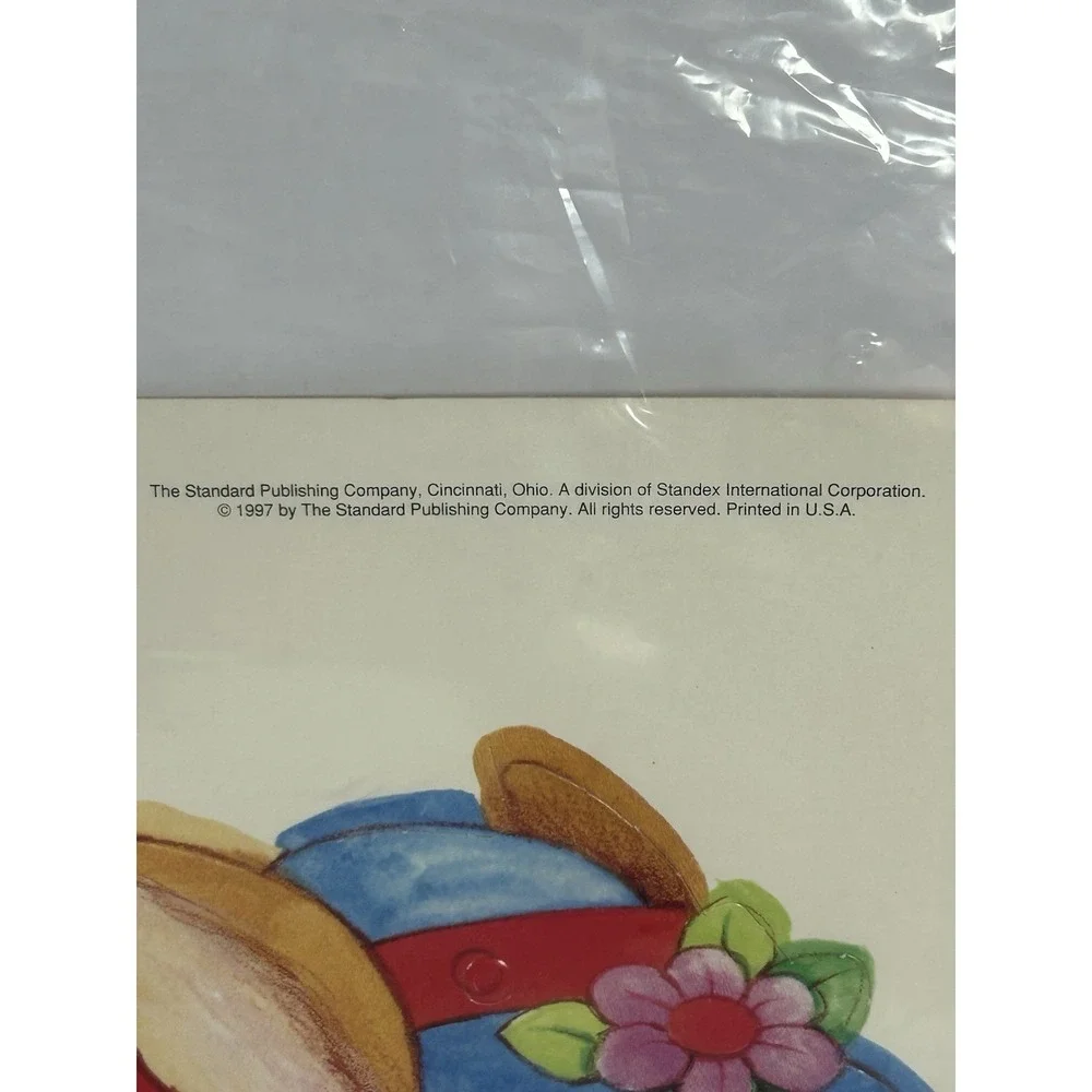Vintage 1997 Standard Publishing Donkey Marionette Paper Craft Sheet Tonda Rae N